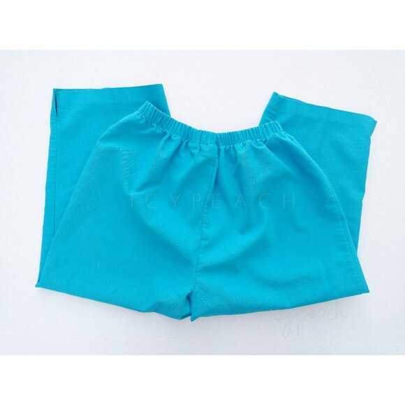 Units Capri Pants Sz Small Vintage 90s High Waist Pull On Coastal Grandma Resort - Picture 5 of 10